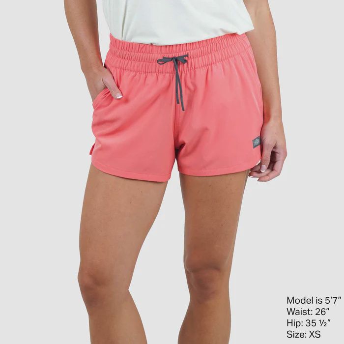 AFTCO Ladies Strike Shorts Coral