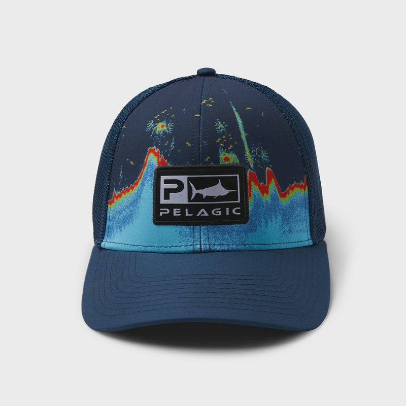 Pelagic Low Profile Trucker-Sonar Navy