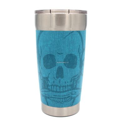 Calcutta Skull Steel Double Wall Tumbler 20OZ w/lid