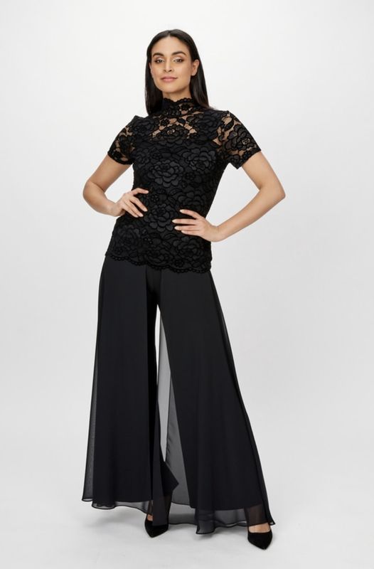Frank Lyman Chiffon Overlay Pant 198256