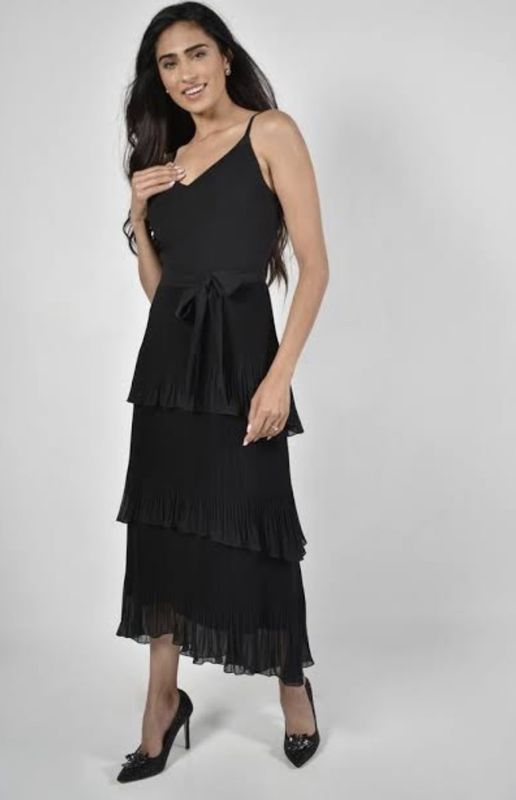 Frank Lyman Black Tiered Dress 228204