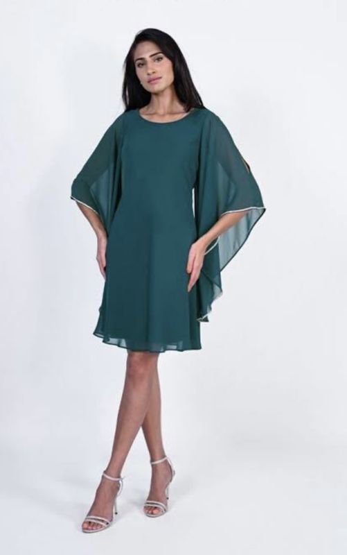 Frank Lyman Chiffon Overlay Dress 229119