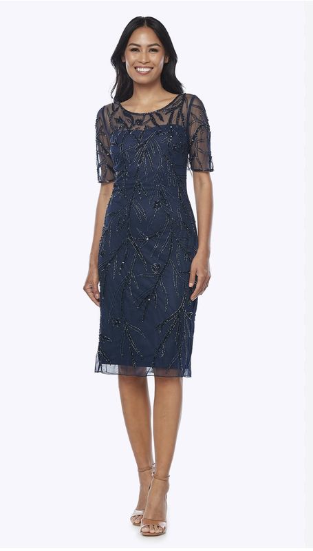 Zaliea Emerald Sequin Dress Z0361