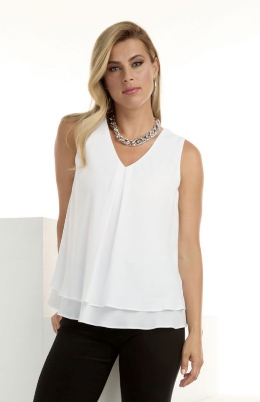 Frank Lyman Petal Top Sleeveless 61175