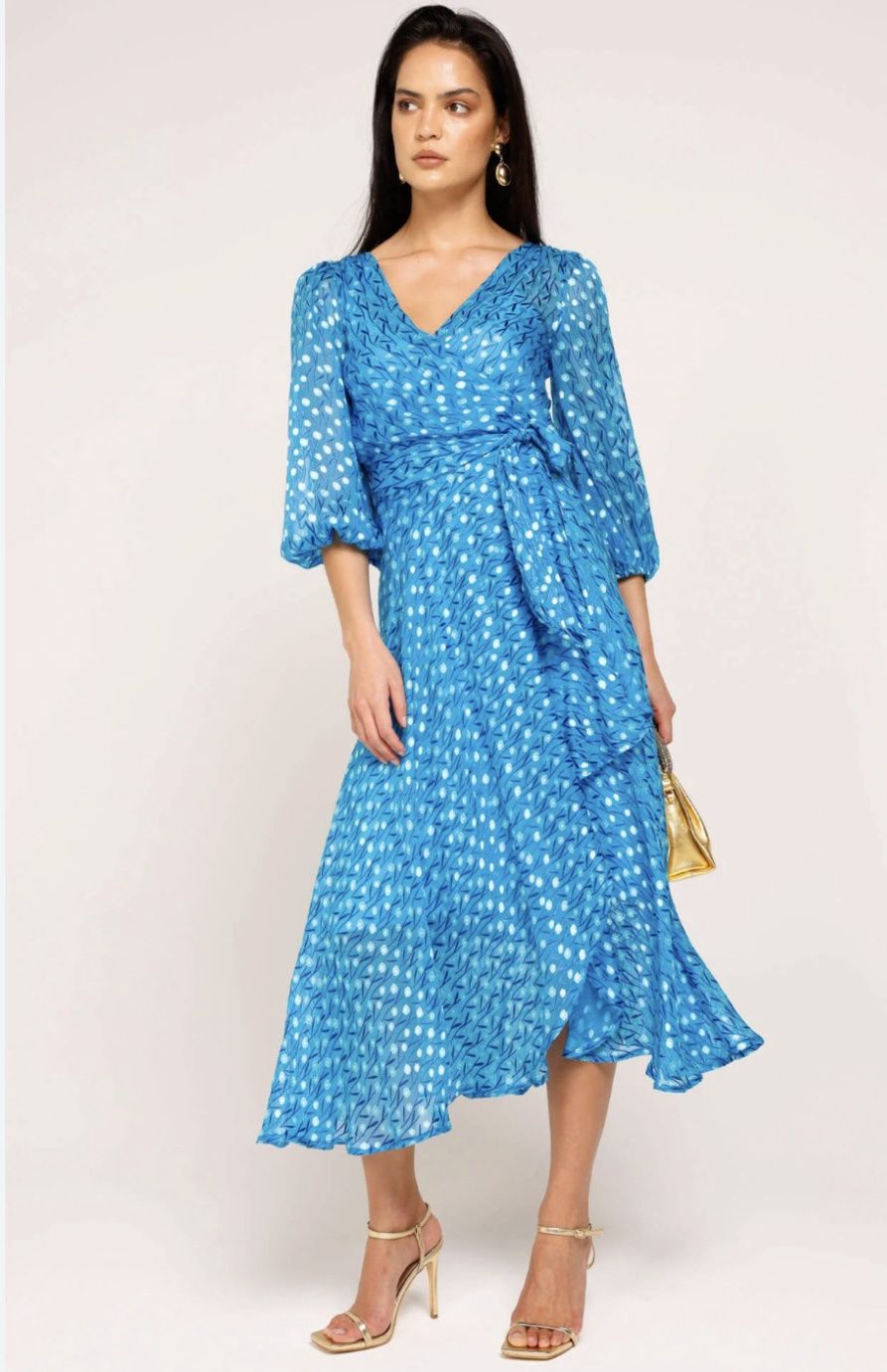 Sacha Drake We Float Midi Wrap Dress