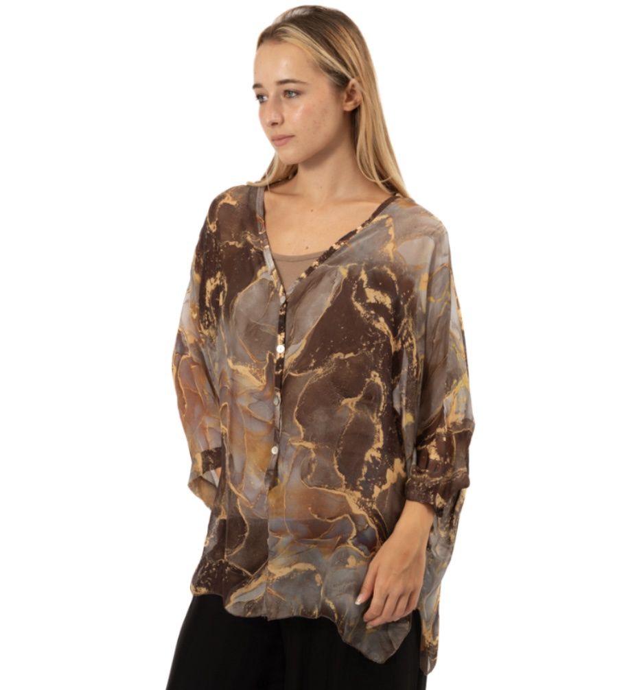 Vera May Italian Silk Top 60231