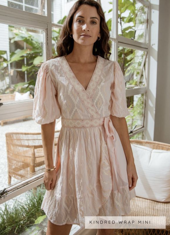 Azure Kindred Wrap Dress