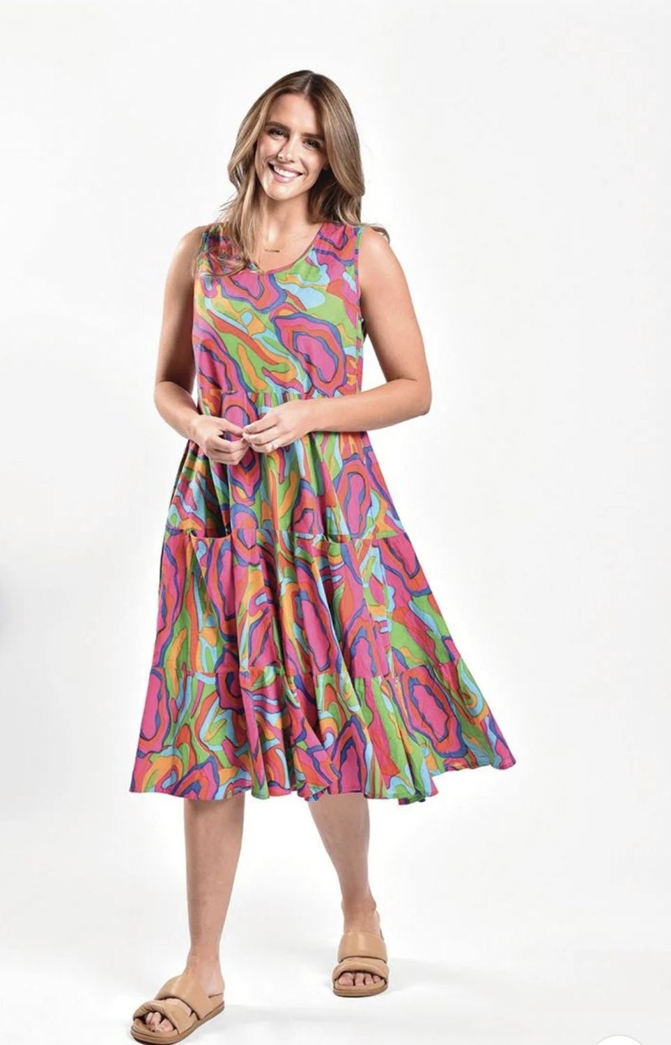 Saint Lori Abstract Sundress Dress 3301