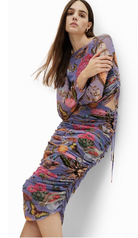 Desigual Woman&#39;s Knee Skirt 23SWFK11