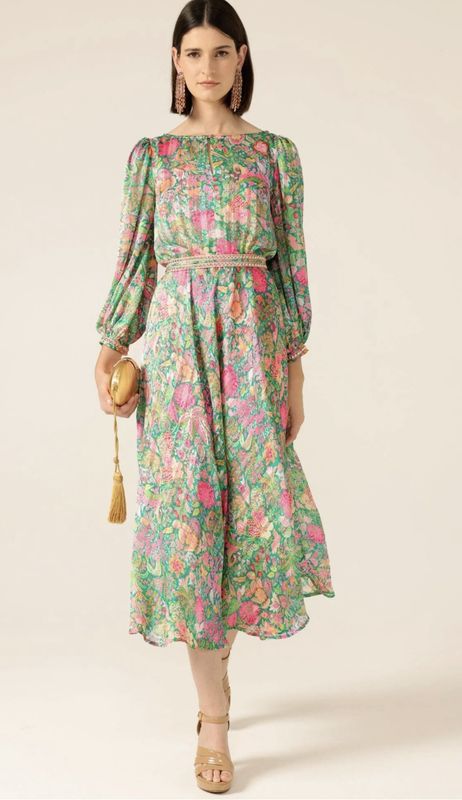 Sacha Drake Pastal Paradise Midi Dress
