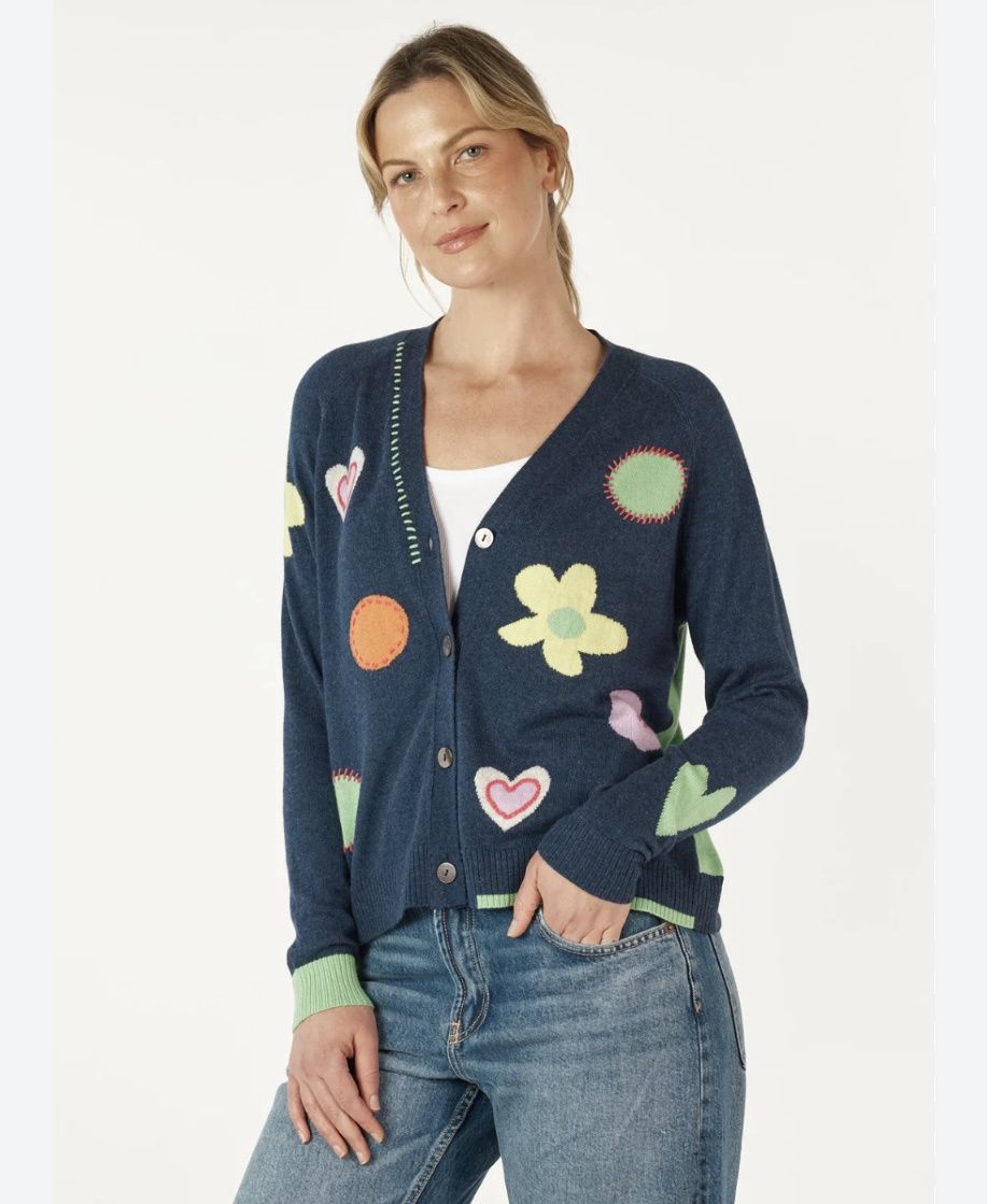 ZP Denim Happy Cardigan ZP7143