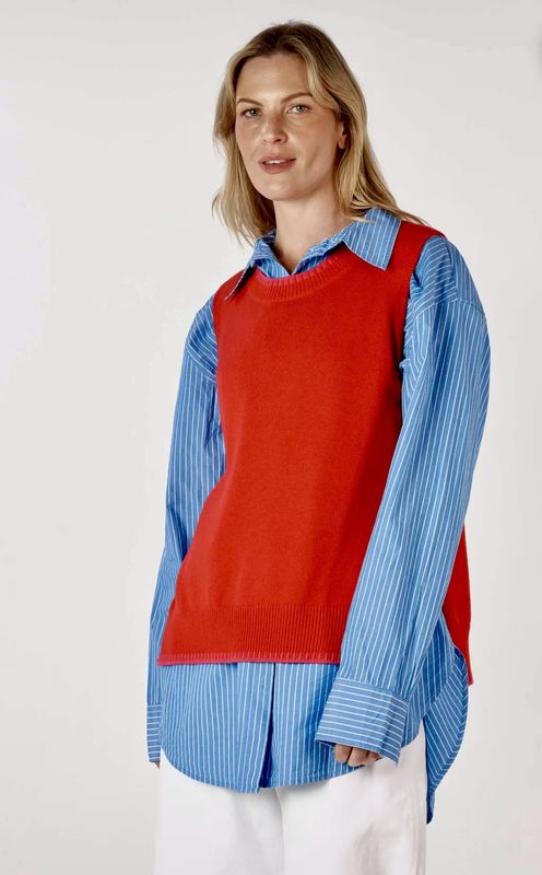 ZP 2 Tone Vest Rouge/Pink ZP7156