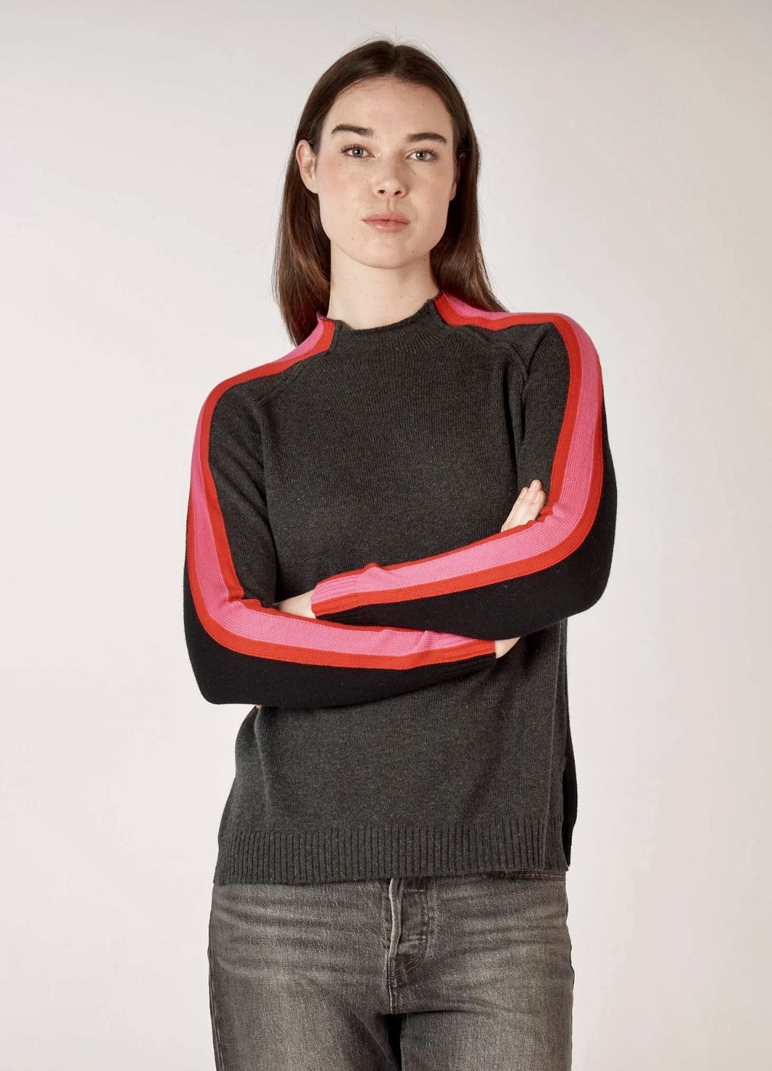 ZP Charcol Funnel Neck ZP7128