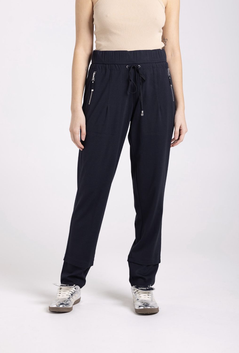 Two Tee&#39;s French Navy Ponte Panell Pant 3069
