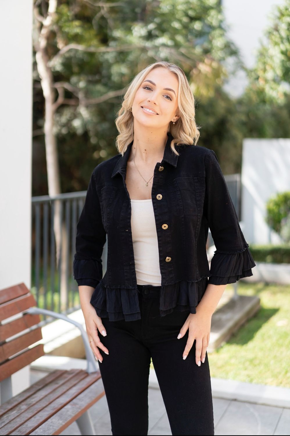 Cotton Frill Jacket 33702