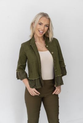 Cotton Frill Jacket 33702