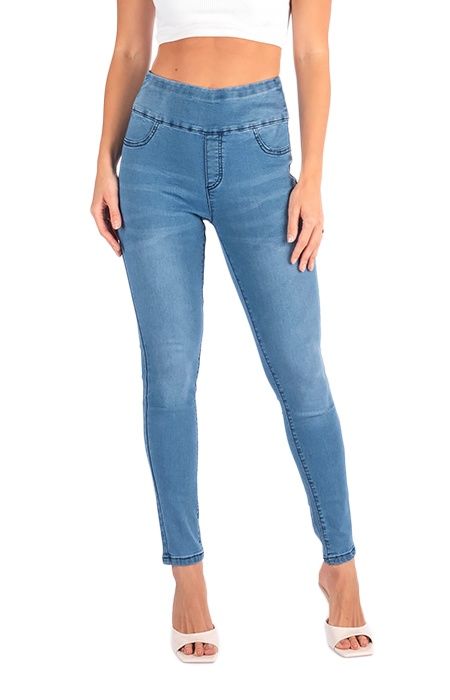 Wakee Mid Denim High Rise Pull Up 3024