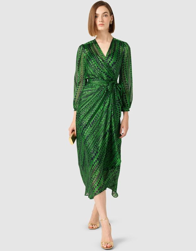 Sacha Drake Savoir Midi Wrap Dress