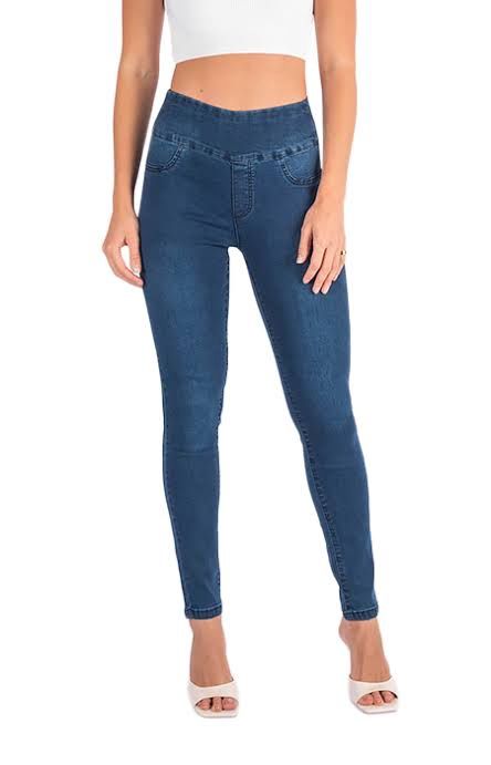 Wakee Dark Denim High Rise Pull Up Jeans 3024