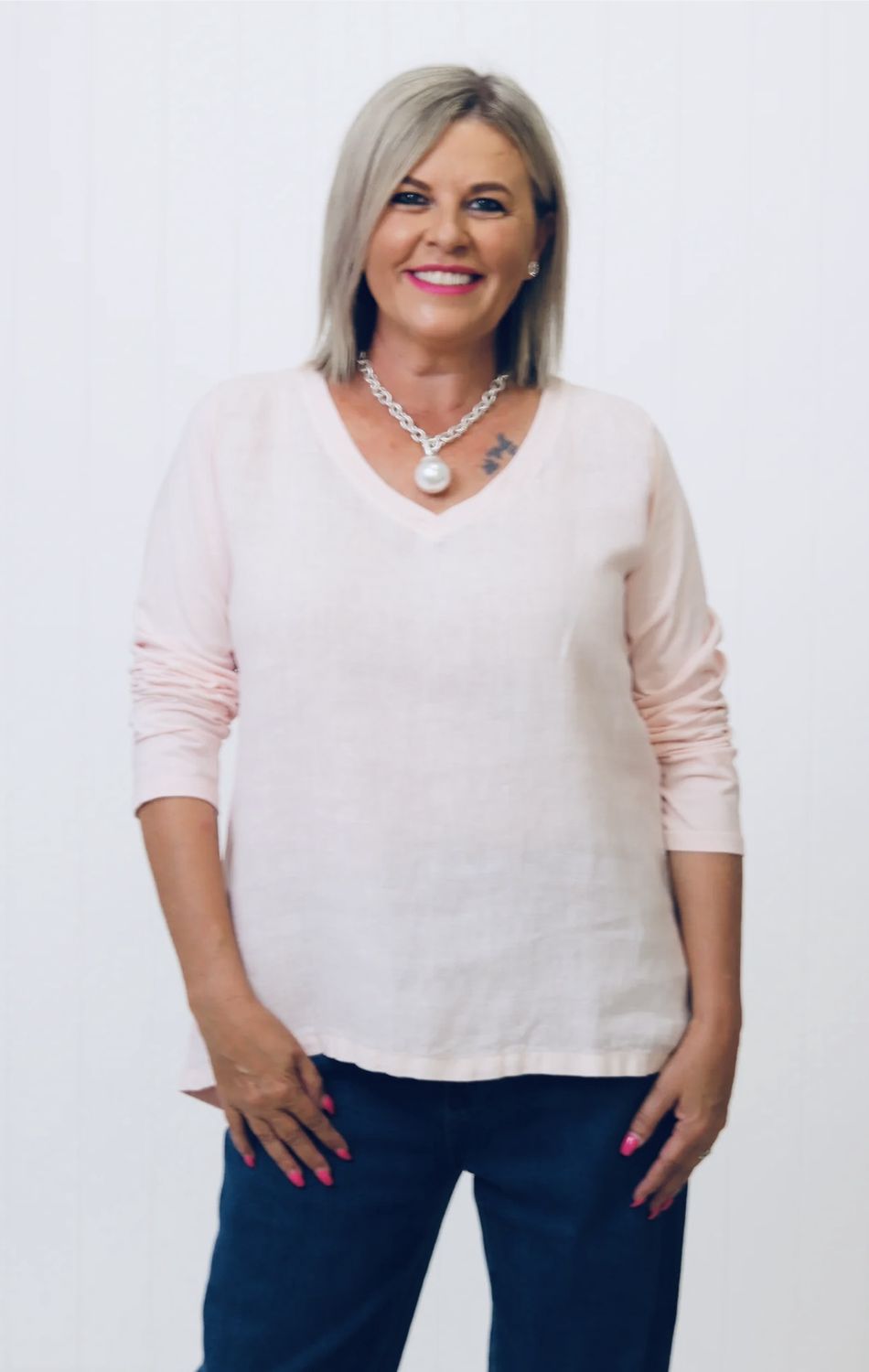 Purolino Rose Long Sleeve Amalia Top