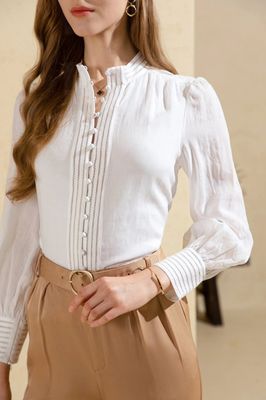 G.D.S Felice Linen Blouse