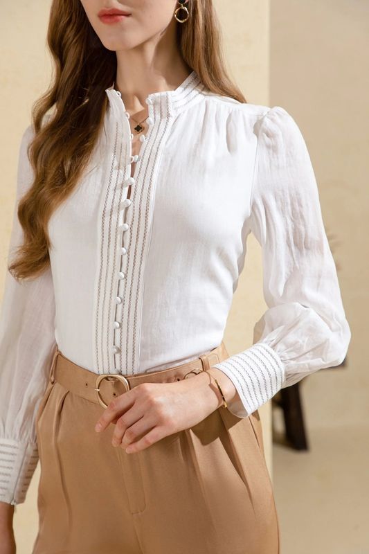 G.D.S Felice Linen Blouse