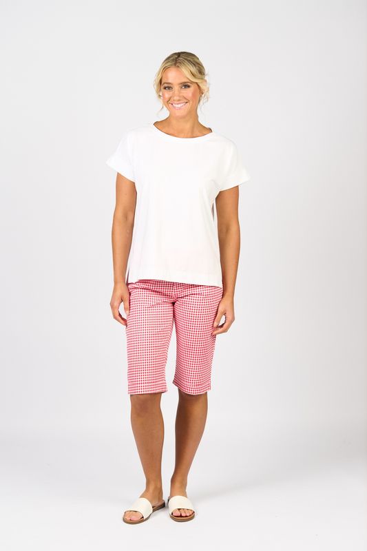 Vassalli White Drop Sleeve Top 4363
