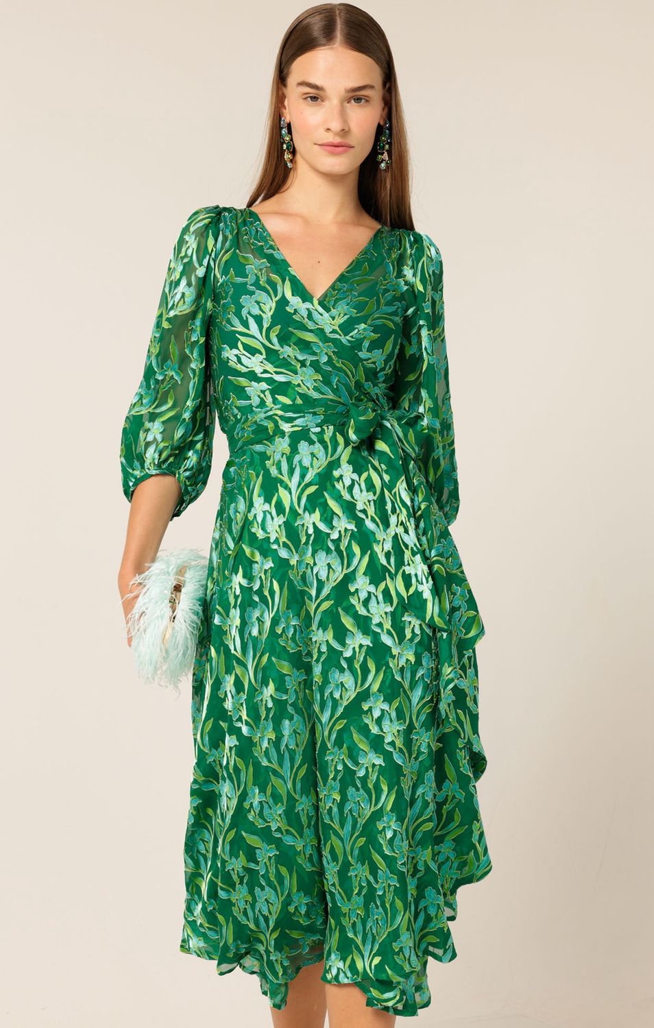 Sacha Drake Orchid Wrap Dress