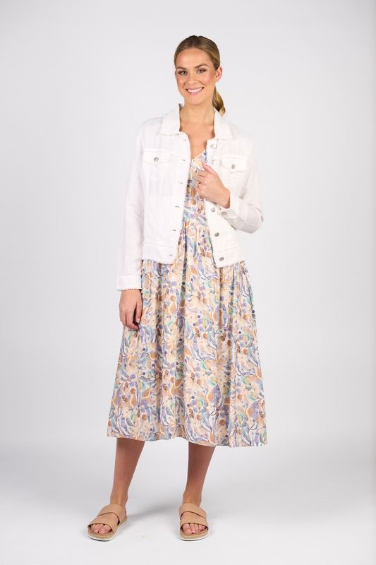 Vassalli Linen Jacket White 2026A