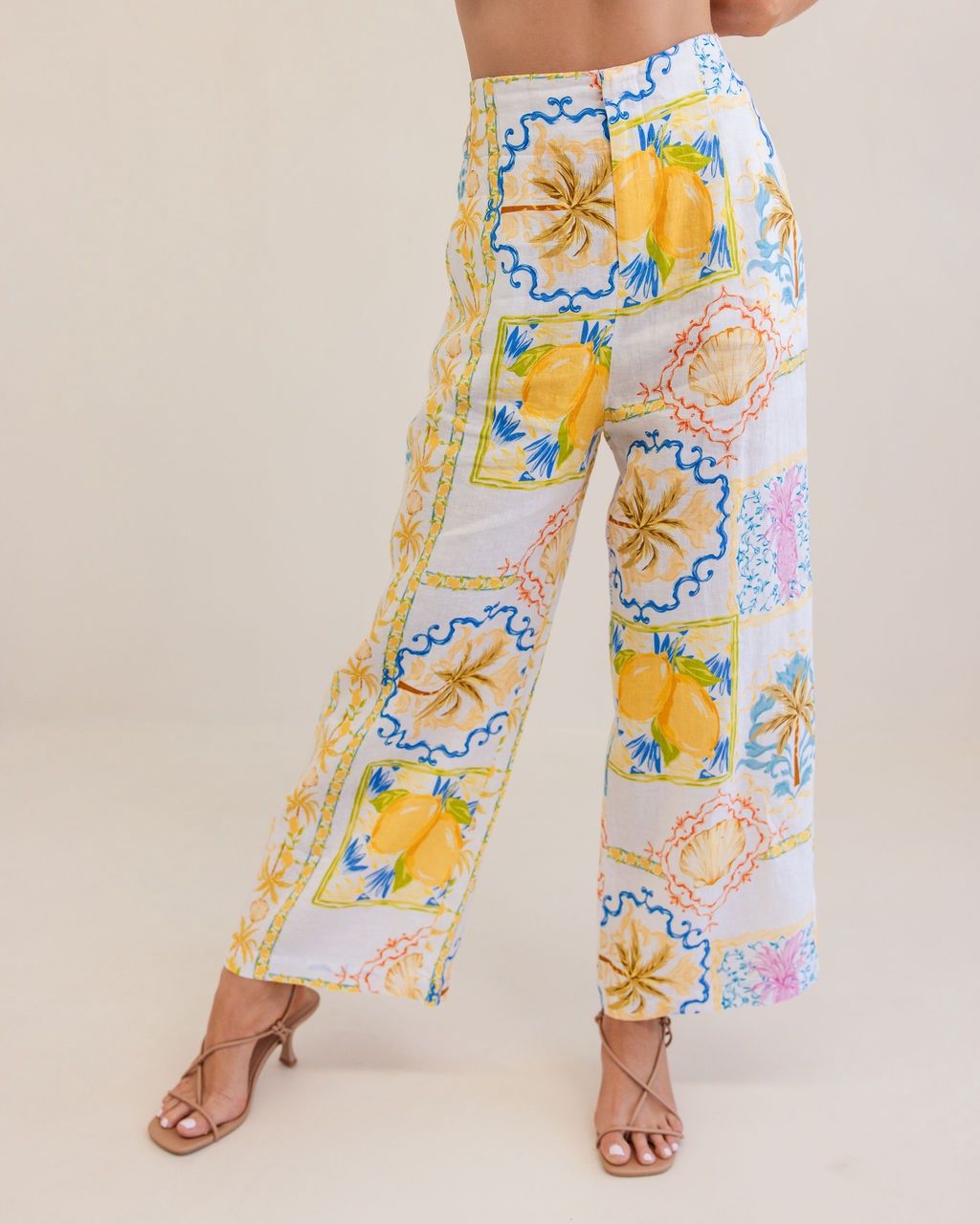 Kaleido Amalfi Dreams Linen Pant K98P