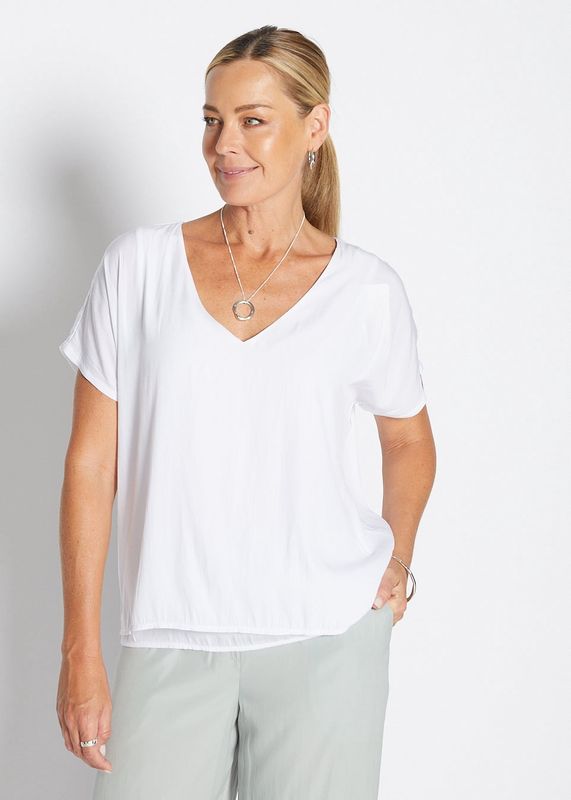 Philosophy White Dolly Top