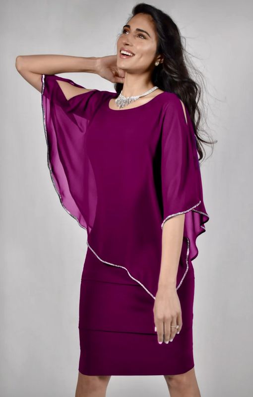 Frank Lyman Sangria Tiered Dress 219022