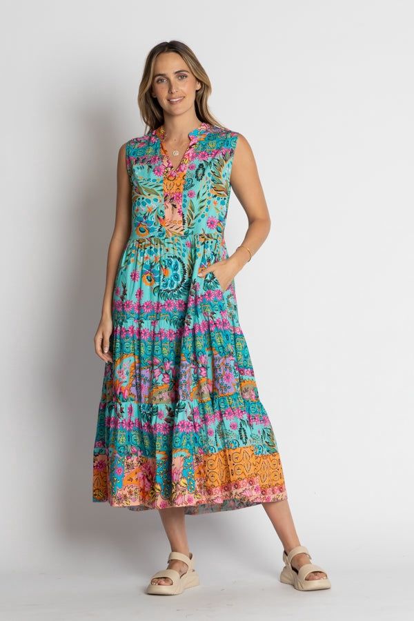Lulalife Ratana Lagoon Midi Dress