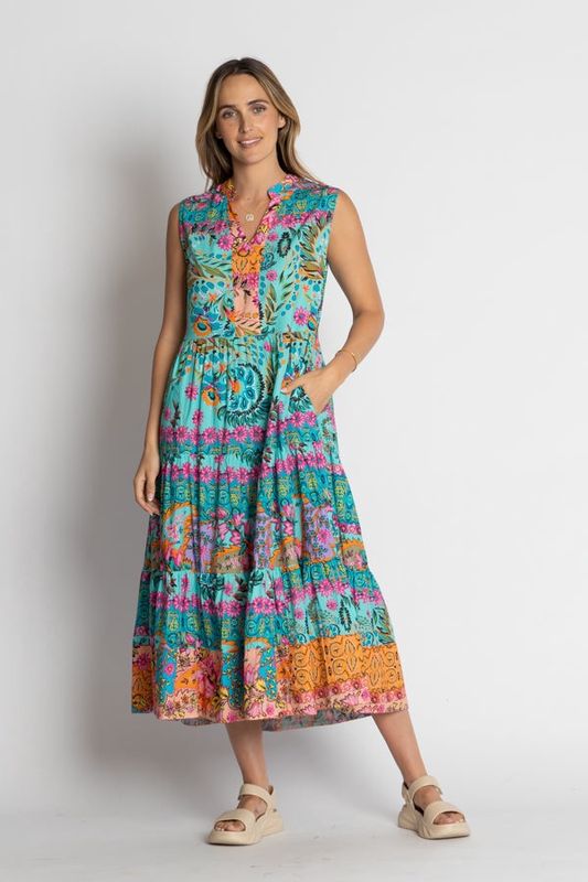 Lulalife Ratana Lagoon Midi Dress