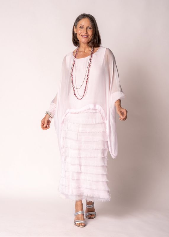 Imagine Netty Silk Dress Modena Pink