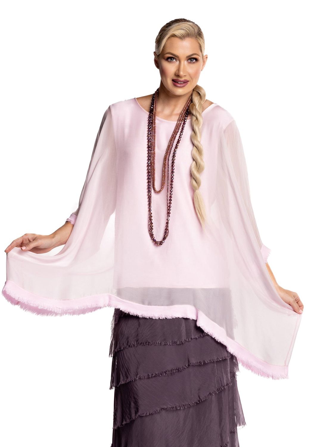 Imagine Amulet Silk Top Tutu Pink