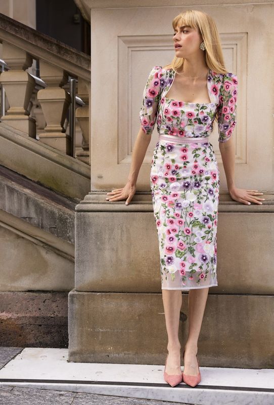 Sacha Drake Alyssium Midi Dress