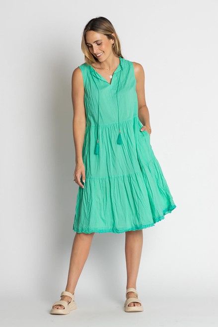 Lulalife Celeste Sea Sleeveless Dress