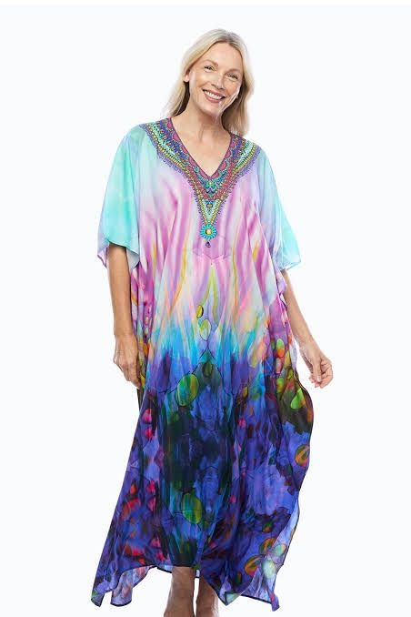 Claire P Opulence Long Kaftan
