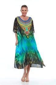 Claire P Jungle Long Kaftan