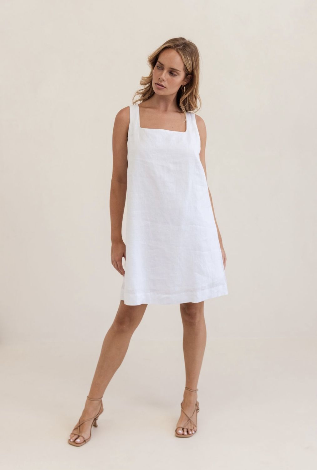 Kaleido Square Neck Shift Dress