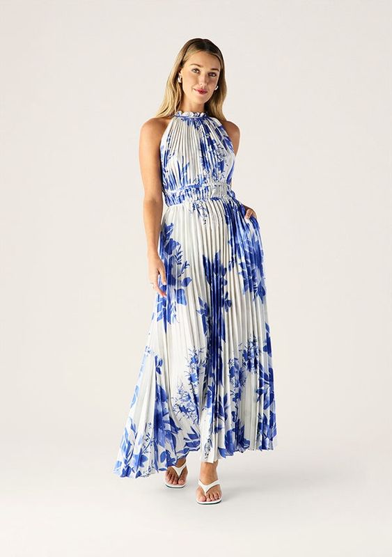MOS Isola Plisse Maxi Dress