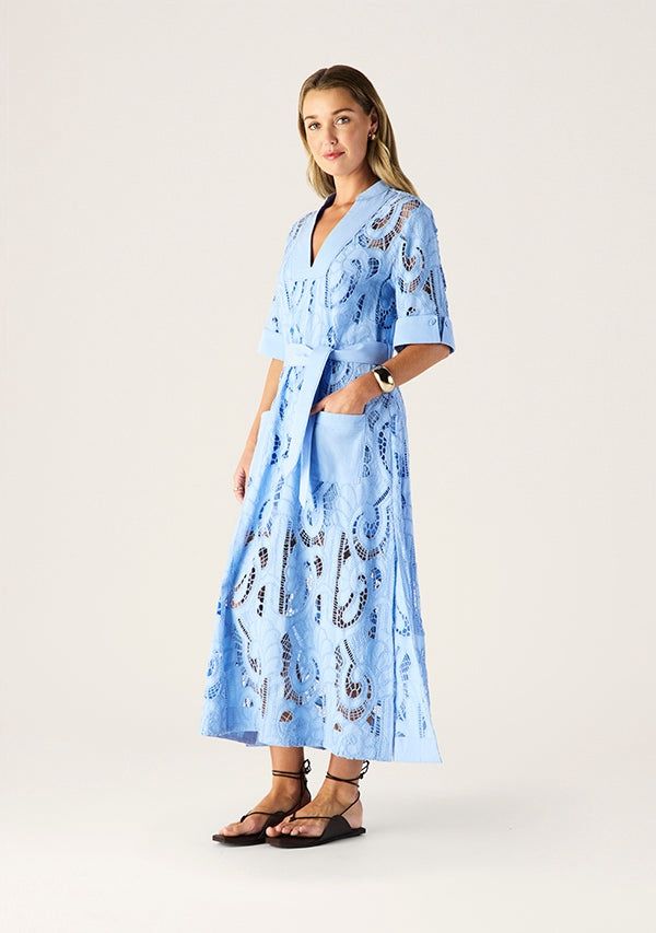 MOS Marbella Cornflower Blue Dress
