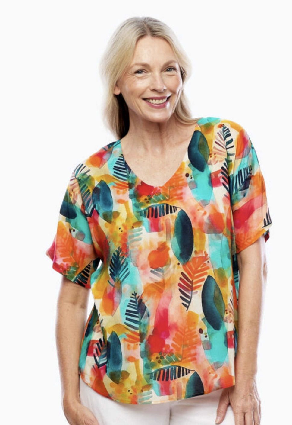 Claire P Tropicana Top