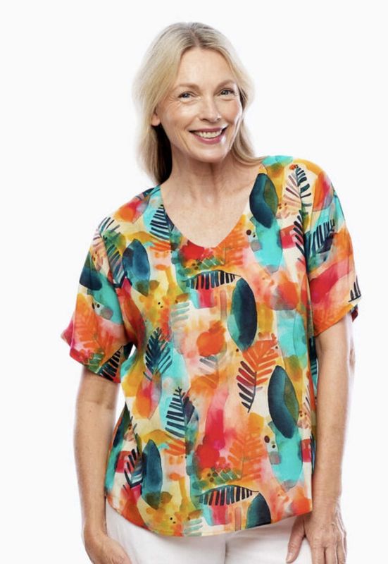 Claire P Tropicana Top