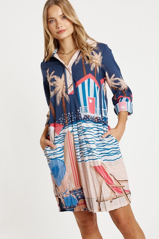 Lulalife Navy Seraphina Shirtmaker