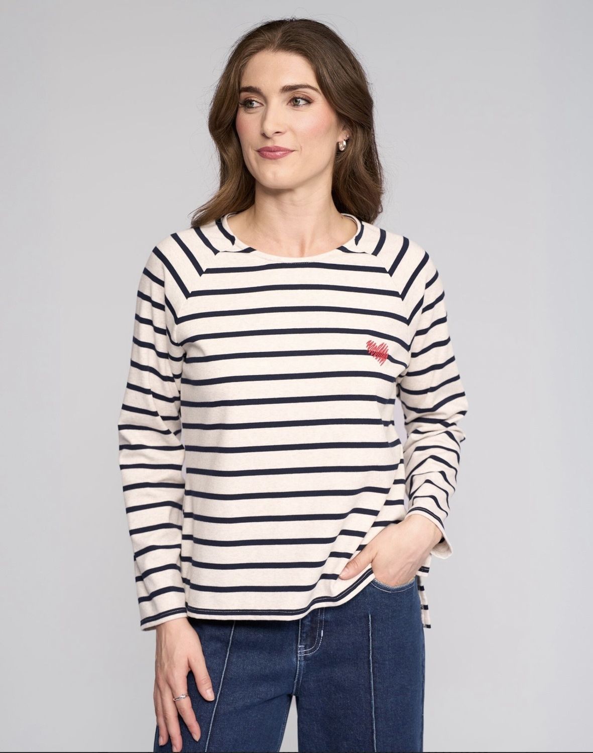 Vassalli Foil Striped Lover Top 4474