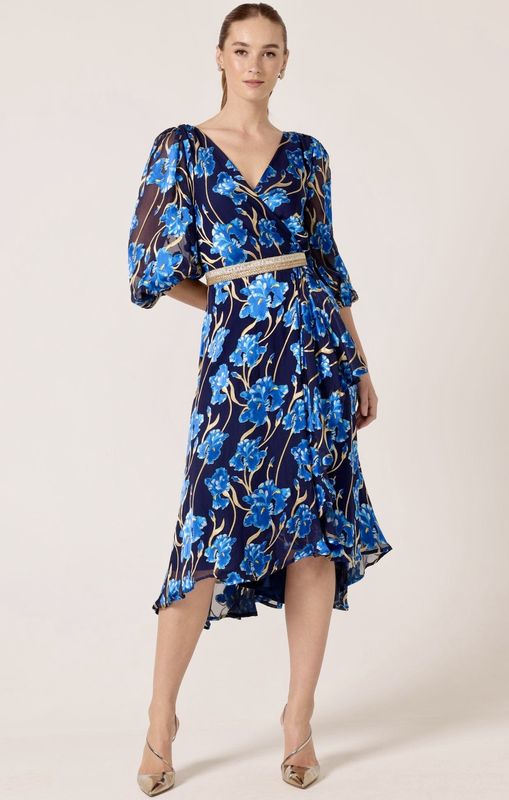 Sacha Drake Linnee Wrap Midi Dress