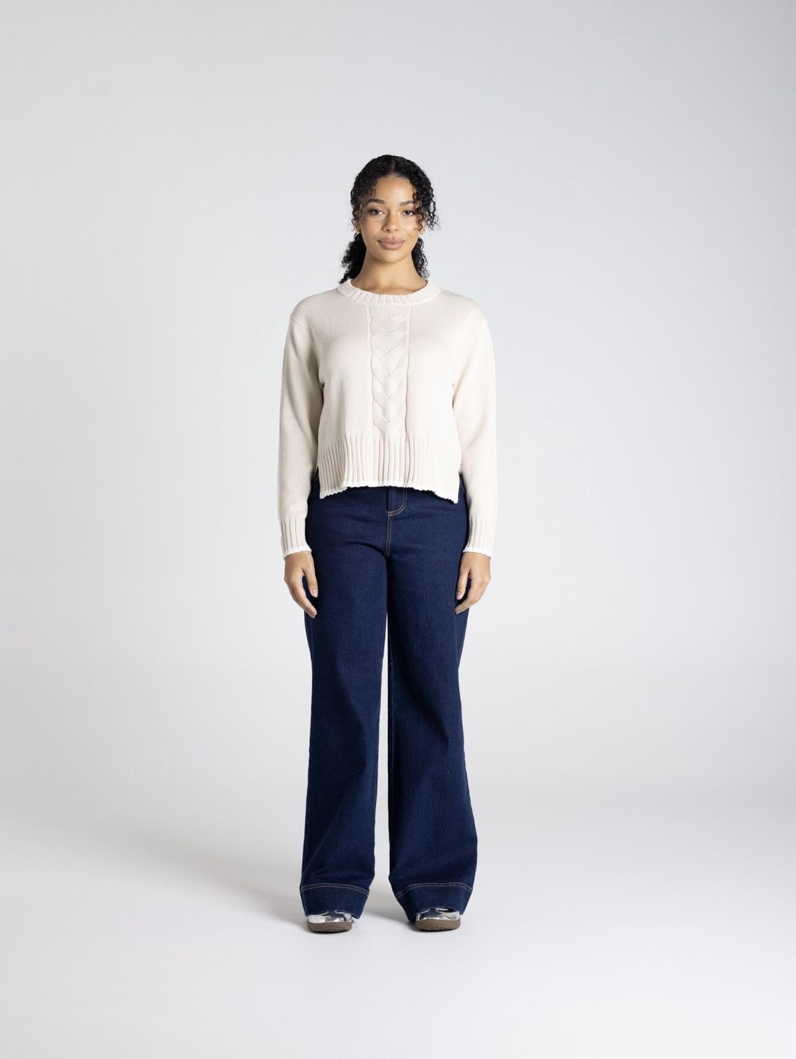 Two T's V Neck White T Shirt 3118