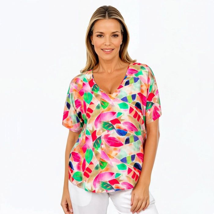 Claire P Peach Modal Top